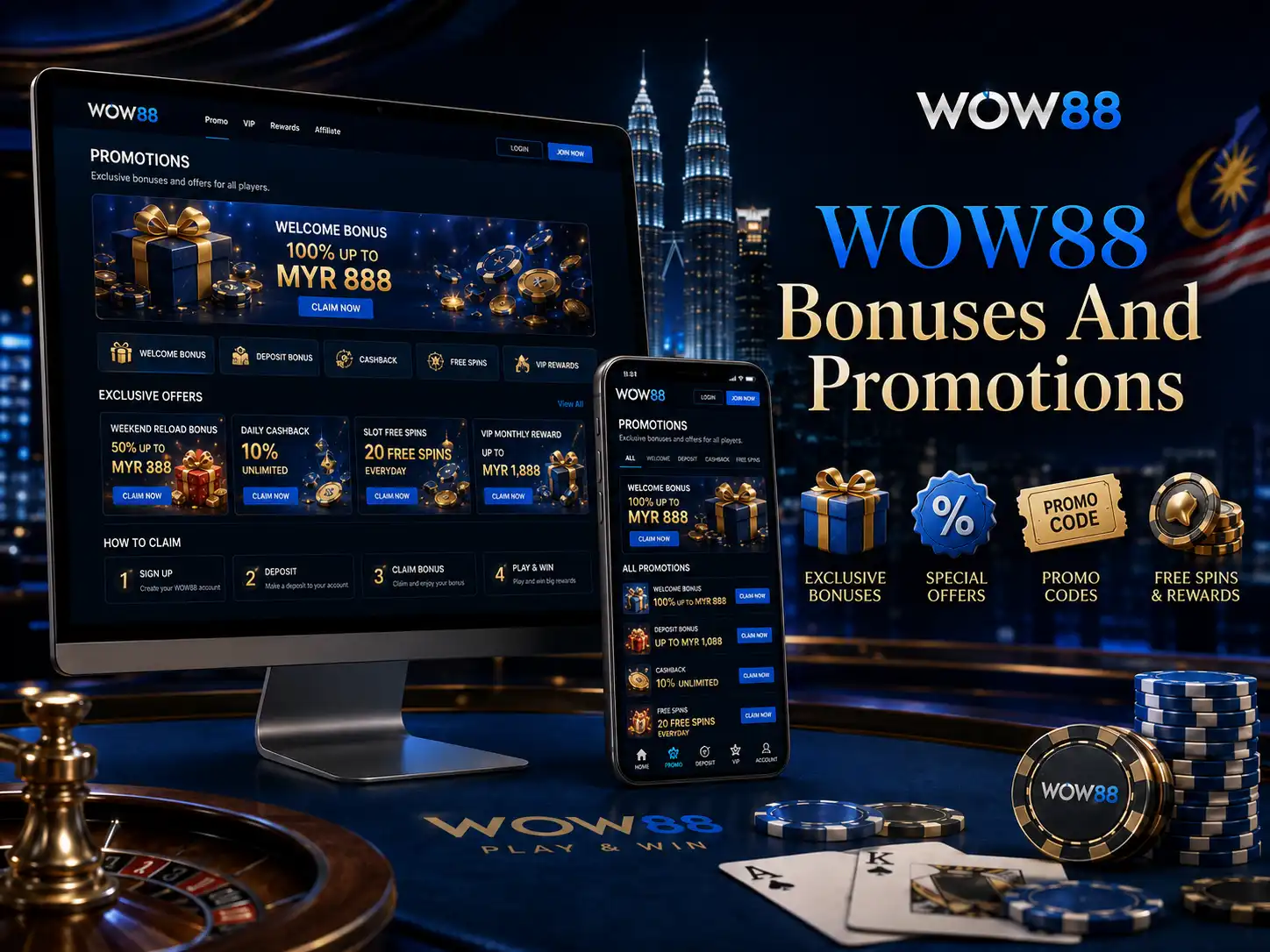 WOW88 Bonuses And Promotions