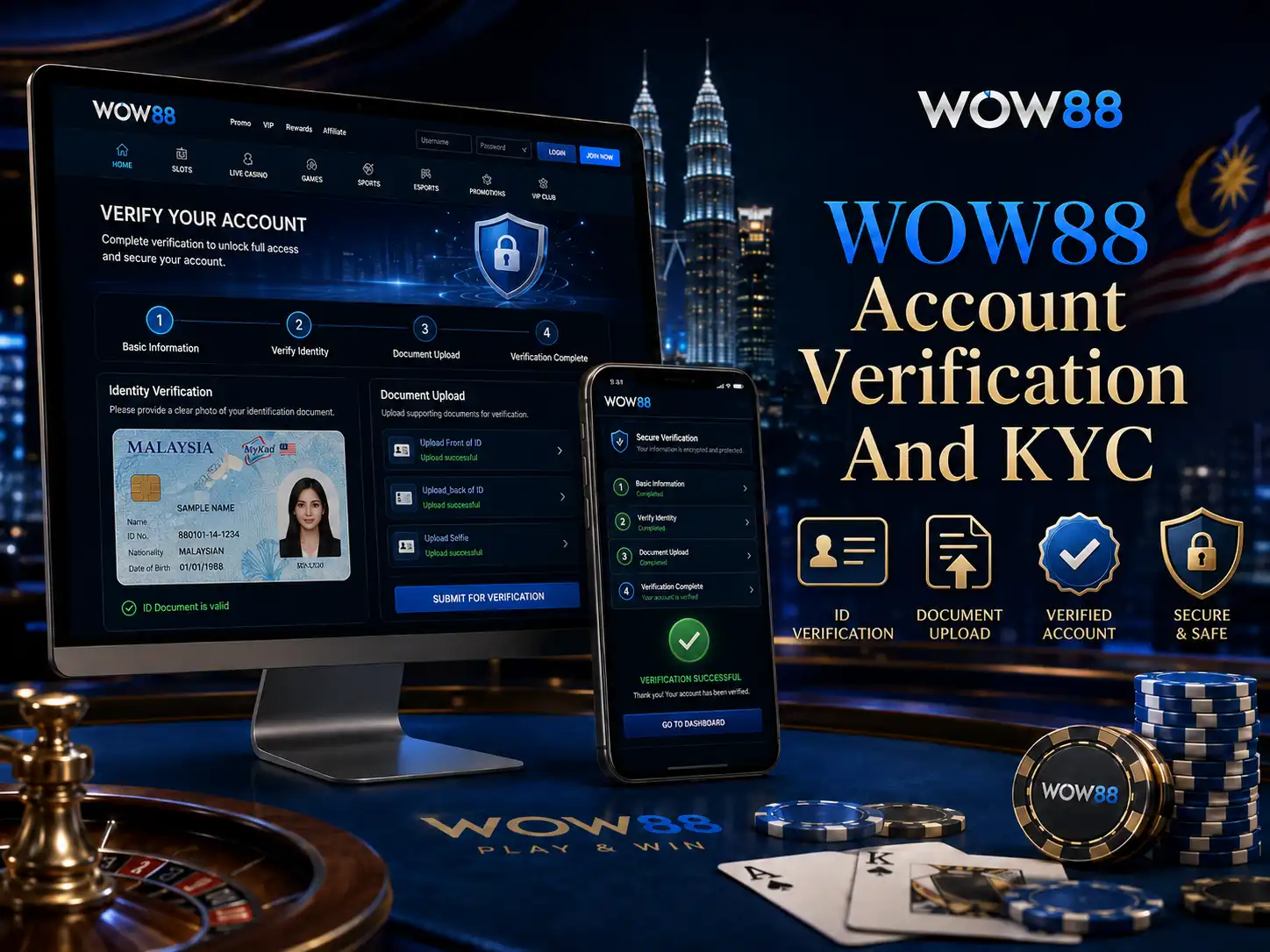 WOW88 Account Verification And KYC